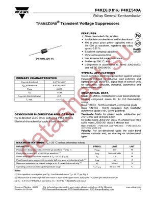 P4KE13HE3/73 datasheet  